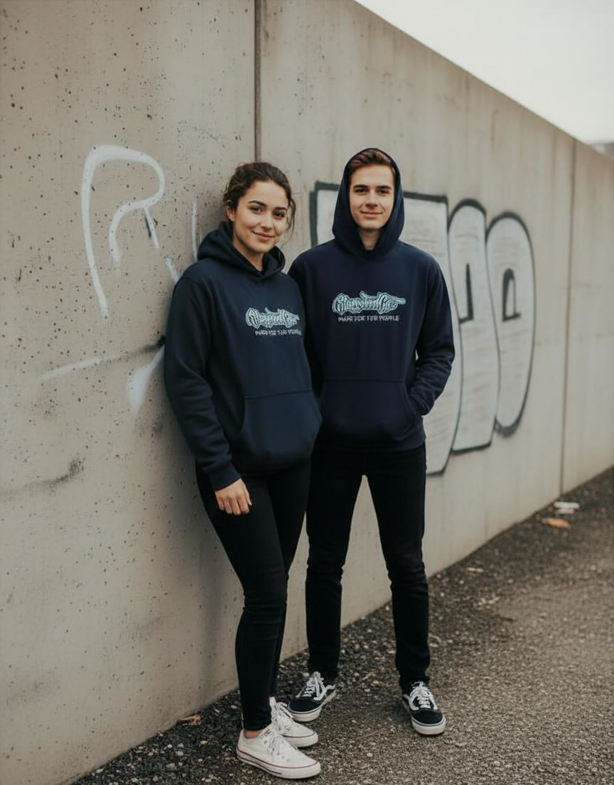 Black 'You matter' Hemp & Organic Cotton Hoodie